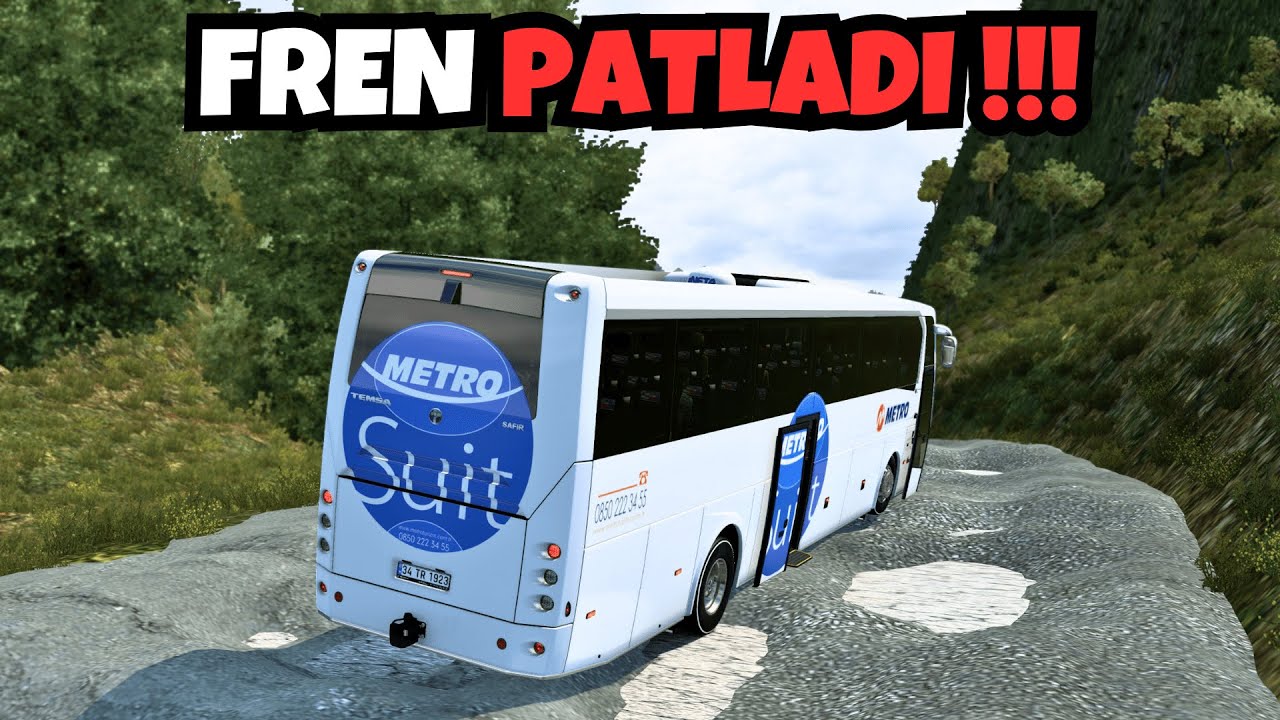 FRENİ PATLAK TEMSA SAFİR İLE BERBAT YOLLARDA YOLCULUK YAPTIK 🚀 | ETS 2 TEMSA SAFİR OTOBÜS MOD