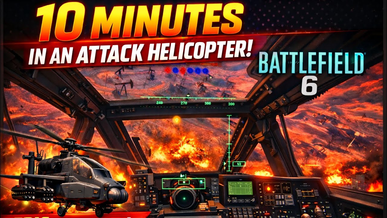10 Minutes Alive in an Attack Helicopter | Battlefield 6 All-Out Warfare