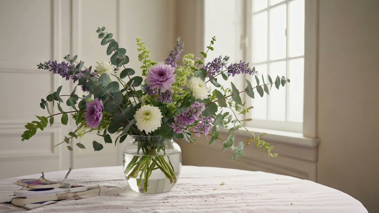 Elegant Spring Bouquet | 2 Hour  Floral Background| Peaceful Home Screensaver| 4k TV Art