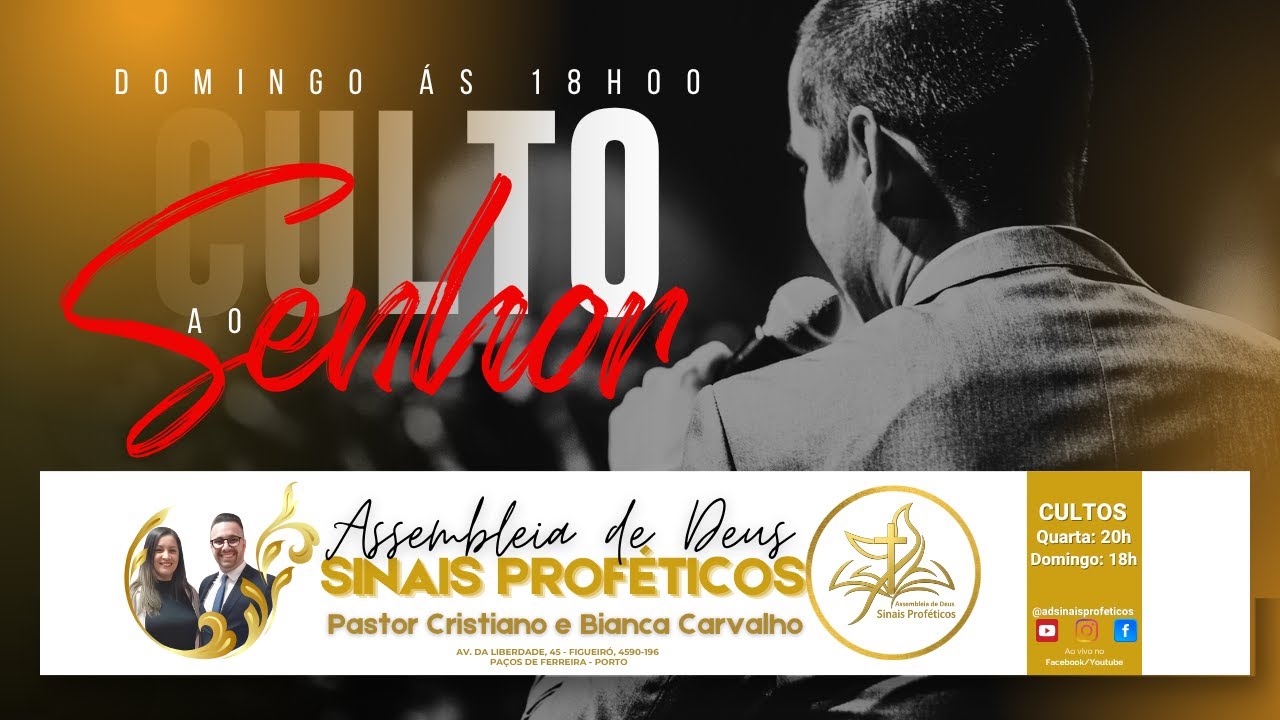 CULTO AO SENHOR AD SINAIS PROFÉTICOS