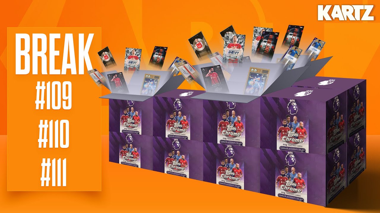 PREMIERA! BREAK #109 #110 #111 | CASE Topps Chrome Premier League 25/26 Hobby Box x12