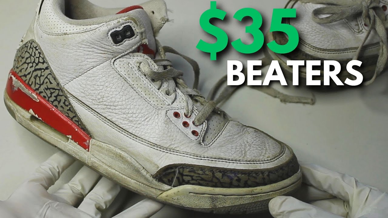ПРЕКРАСНАЯ реставрация Jordan 3 Katrina за 35 долларов! Из мусора — в сокровище!