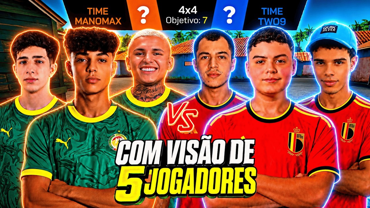 4X4 APOSTADO R$800! TIME PHZIN vs TIME MANOMAX | 1 HORA DE INSANIDADE 🔥