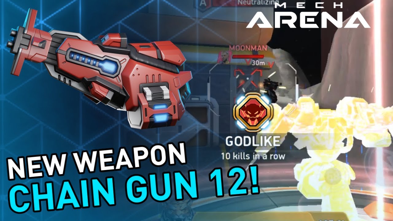 NEW Weapon CHAIN GUN 12! Can it be used aggresively? &bull; Redd | Mech Arena