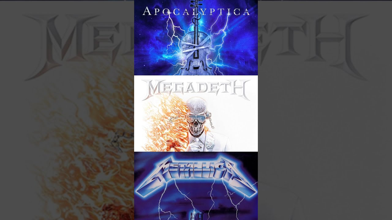 Ride the lightning MASHUP using  Metallica, Megadeth & Apocalyptica #metal #mashup #topsongs