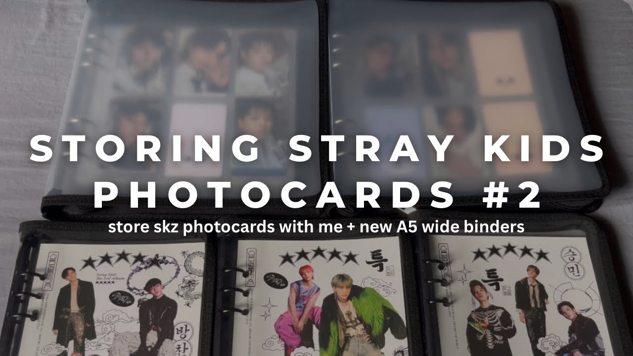 stay vlog: storing stray kids photocards #2 / new A5 wide binders