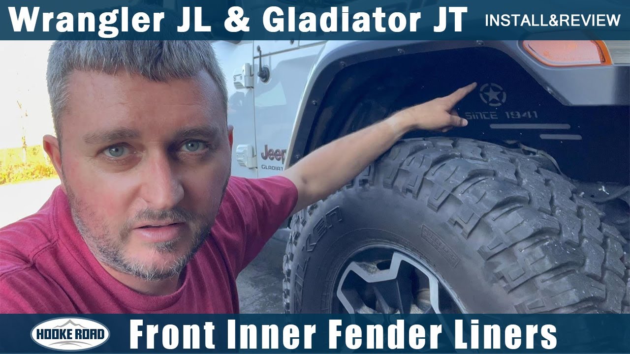 Front Inner Fender Liners for Jeep Wrangler JL & Gladiator JT  | Install & Review