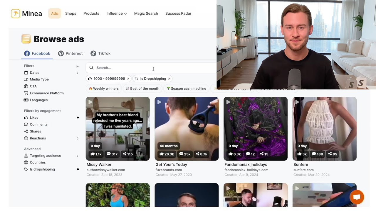 How i use viral ads to find winning $10k p/m dropshipping products