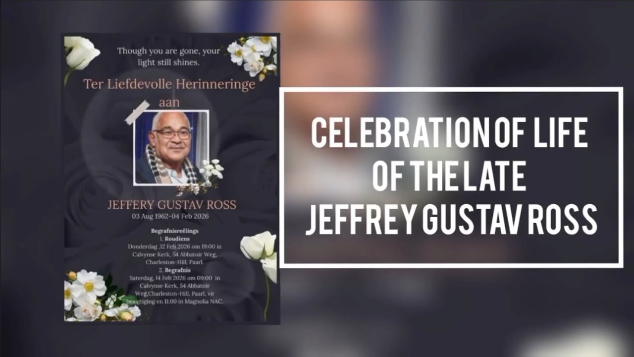 Celebration of Life of the Late Jeffrey Gustav Ross 