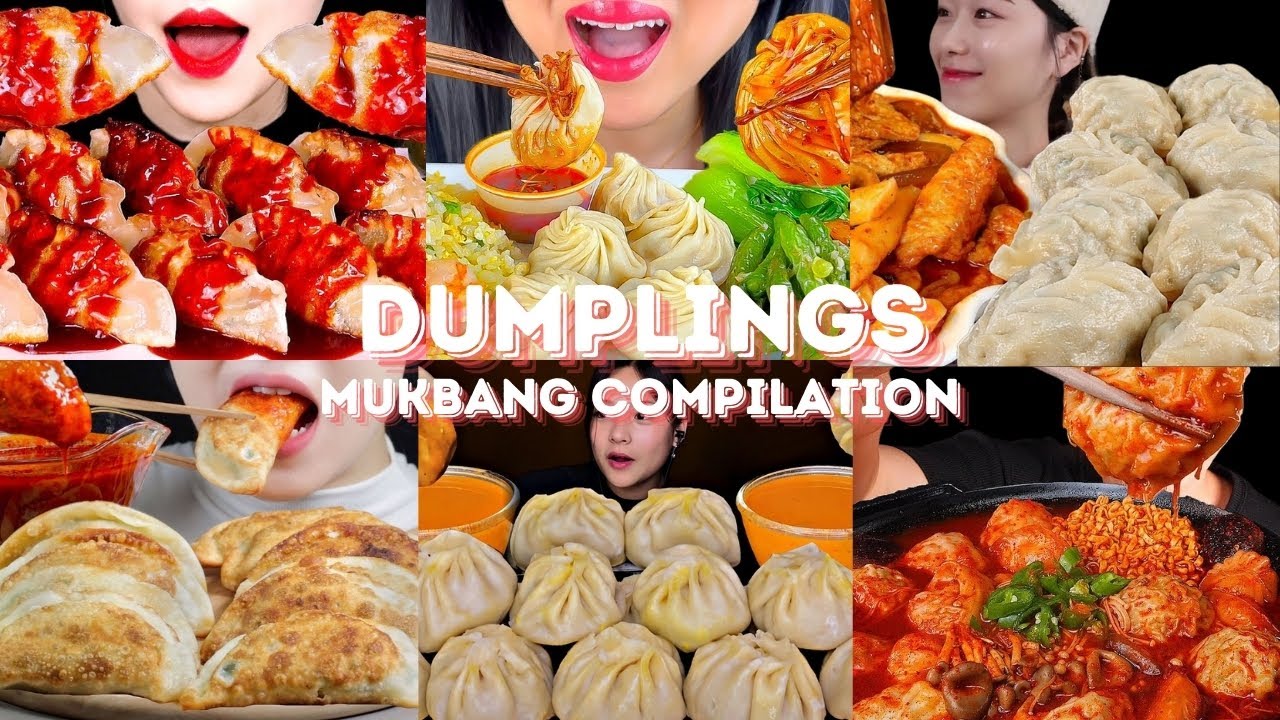 *30 MINS* DUMPLINGS MUKBANG *ASMR* COMPILATION |  BIG BITES | EATING SOUNDS