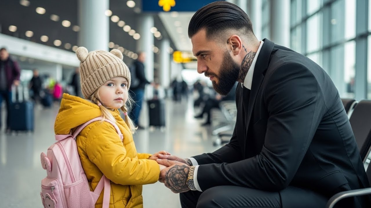 “Are you lost too, mister?” Asked Little Girl to Mafia Boss at the Airport—What He Did Next…