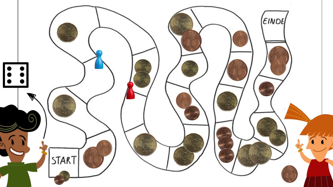 Geldrekenen oefenen met dit leuke spel (+ PDF)