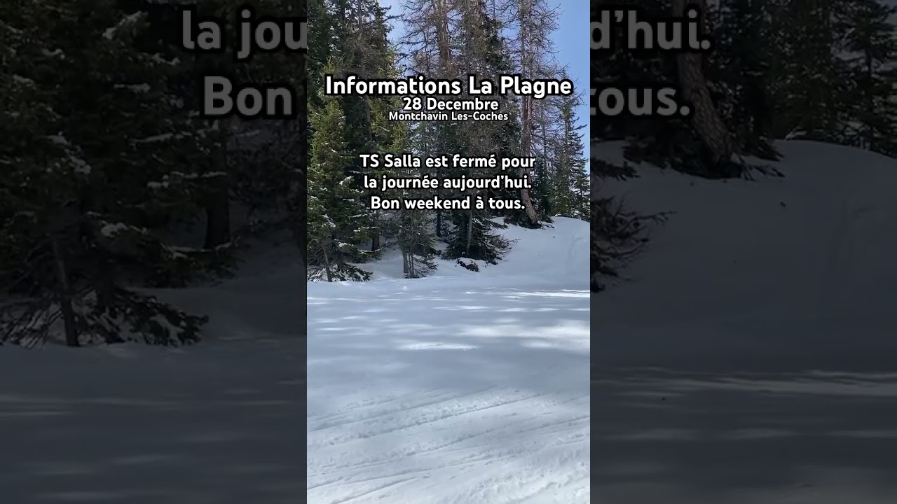 Infos La Plagne #ski #neige #lescoches #snow #laplagne #deneigement #skiing #telesiege #ts #life #ts