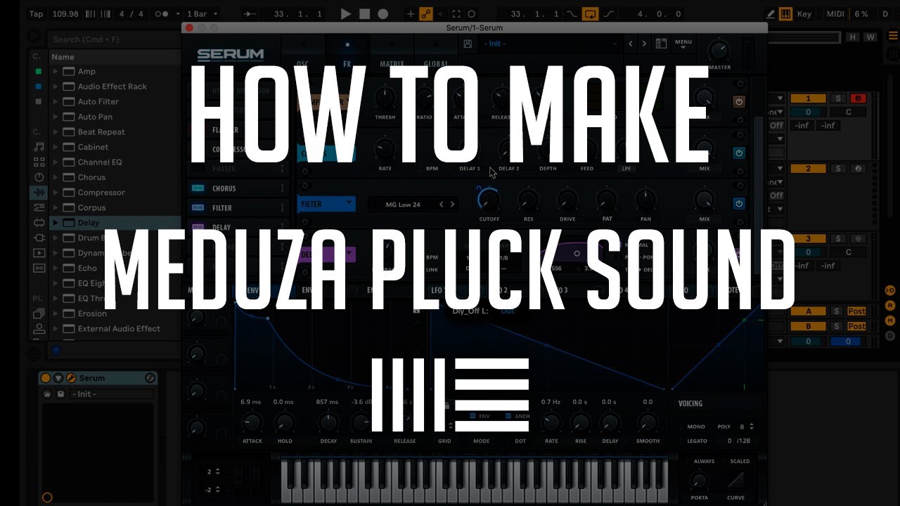 How to make Meduza Pluck Sound - Serum Tutorial
