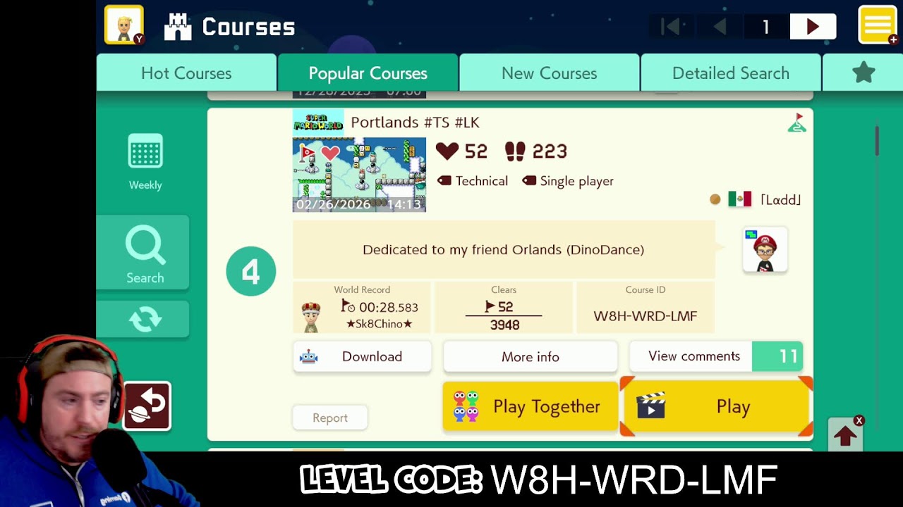 Endless Expert! (63 Lives | 1,416 Clears) Family Friendly Mario Maker 2 | Nintendo Switch 2