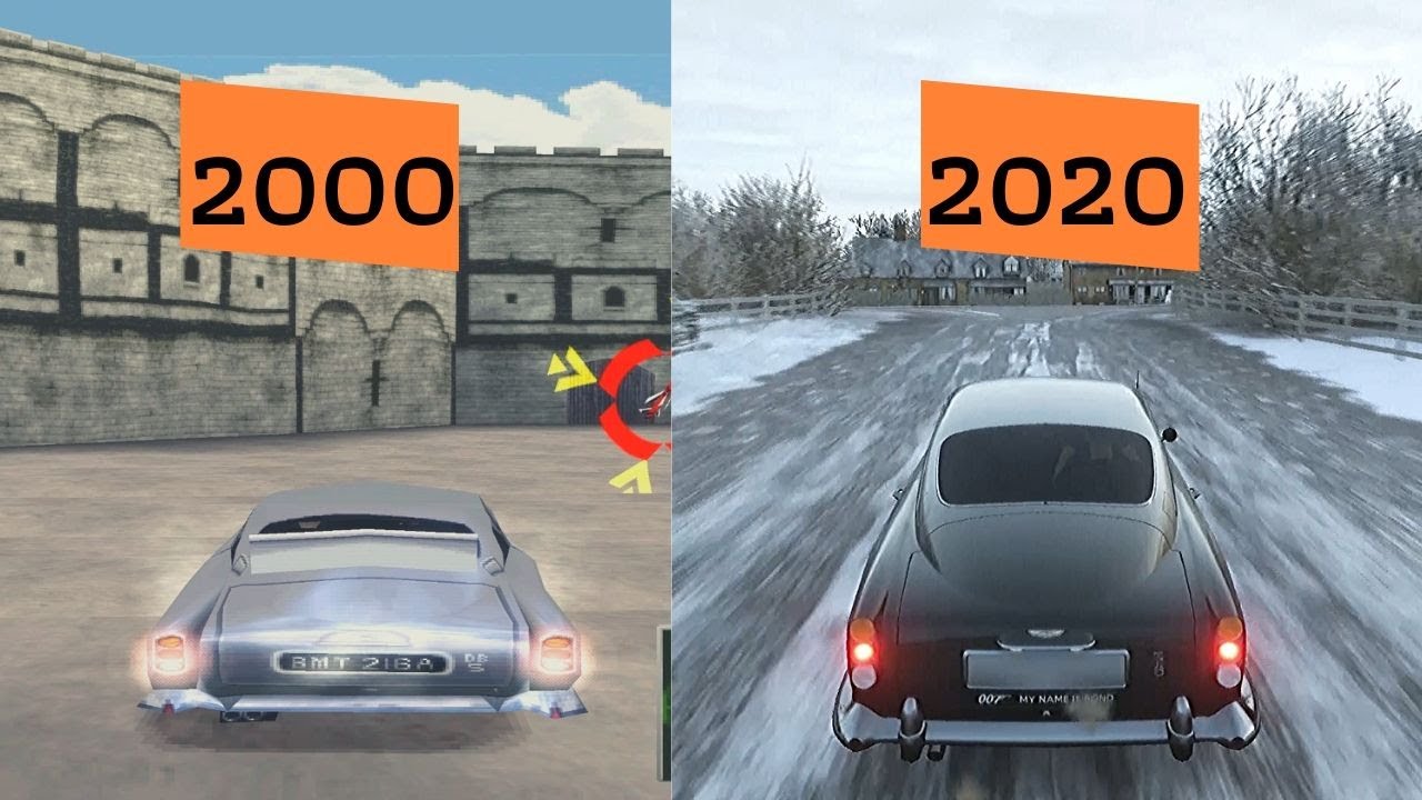 Evolution of 007 BOND No Time to Die CAR in 10 Different Games - Aston Martin DB5
