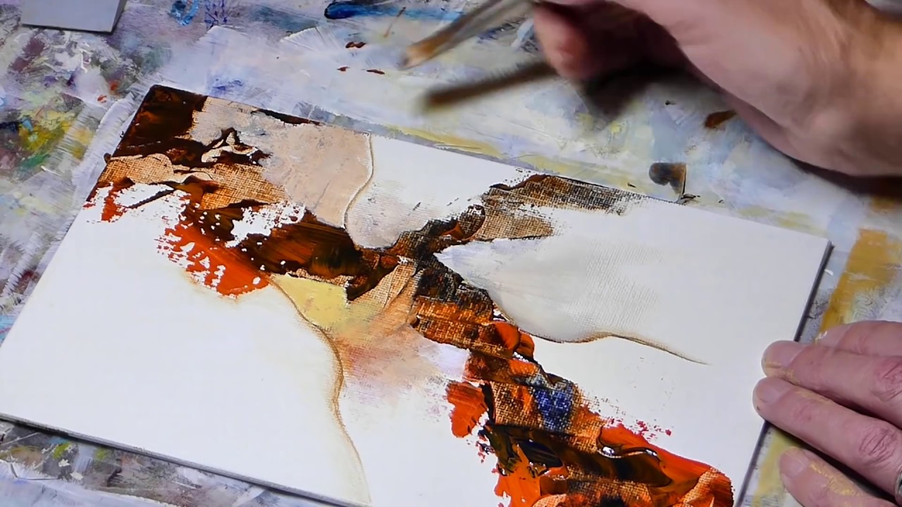 Abstract Painting / Relaxing Demo / Acrylics / Art Therapy / Fineart