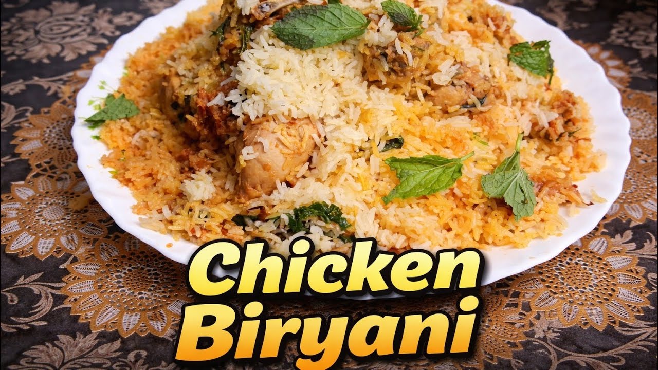 Mazedaar Chicken biryani 