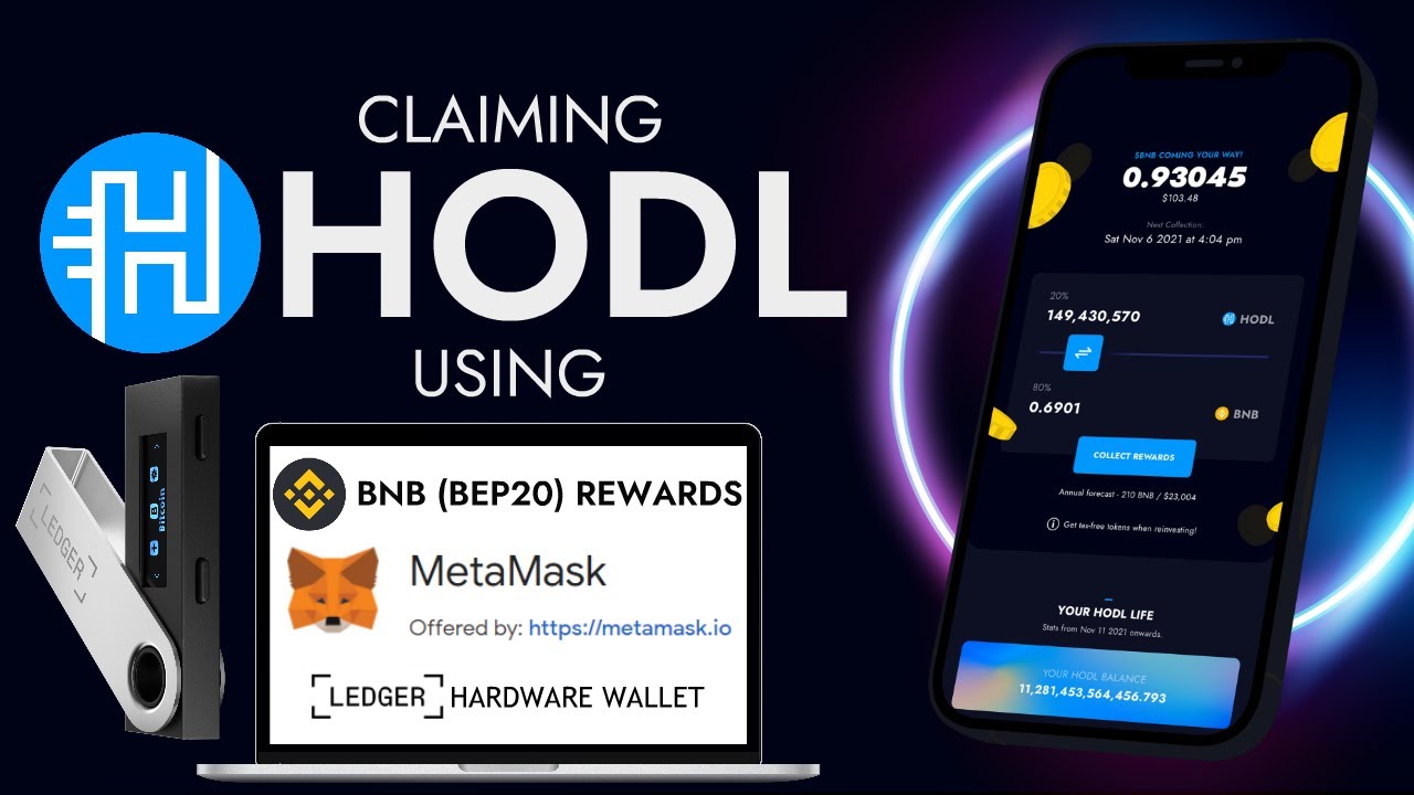 Claiming Hodl Rewards Using MetaMask Browser Extension and Ledger Hardware Wallet