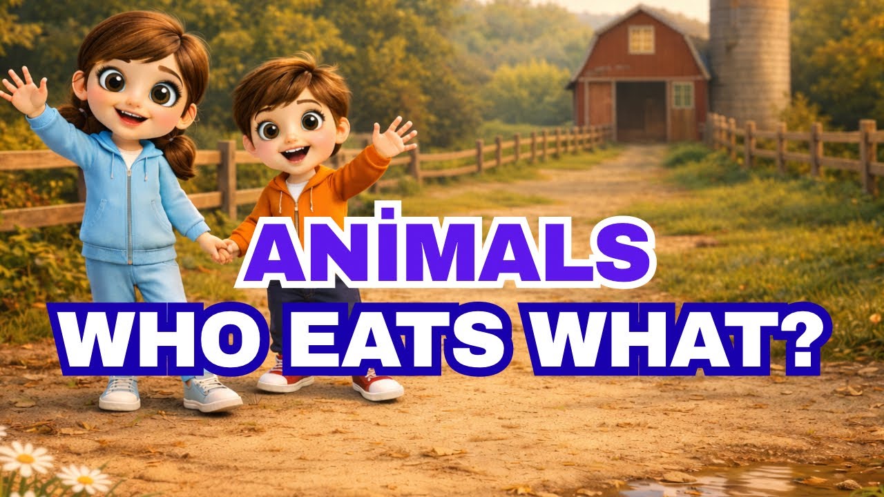 Animals Song for Kids – Learn Animals & What They Eat | Kids Songs | Educational Video for Toddlers