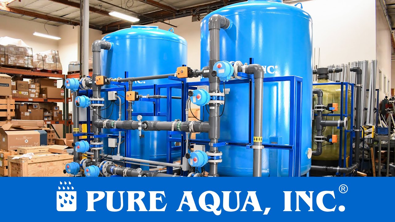 نظام إزالة عسر مياه مزدوج بالتناوب مصمم خصيصاً | الولايات المتحدة | 250 جالون/دقيقة |ar.pureaqua.com