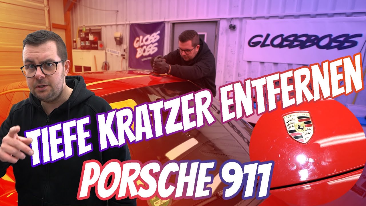 Hier ist unser können gefragt 🚀 Tiefe Kratzer am Porsche 991.2 entfernen 🔥 SONAX CC EVO GLOSSBOSS