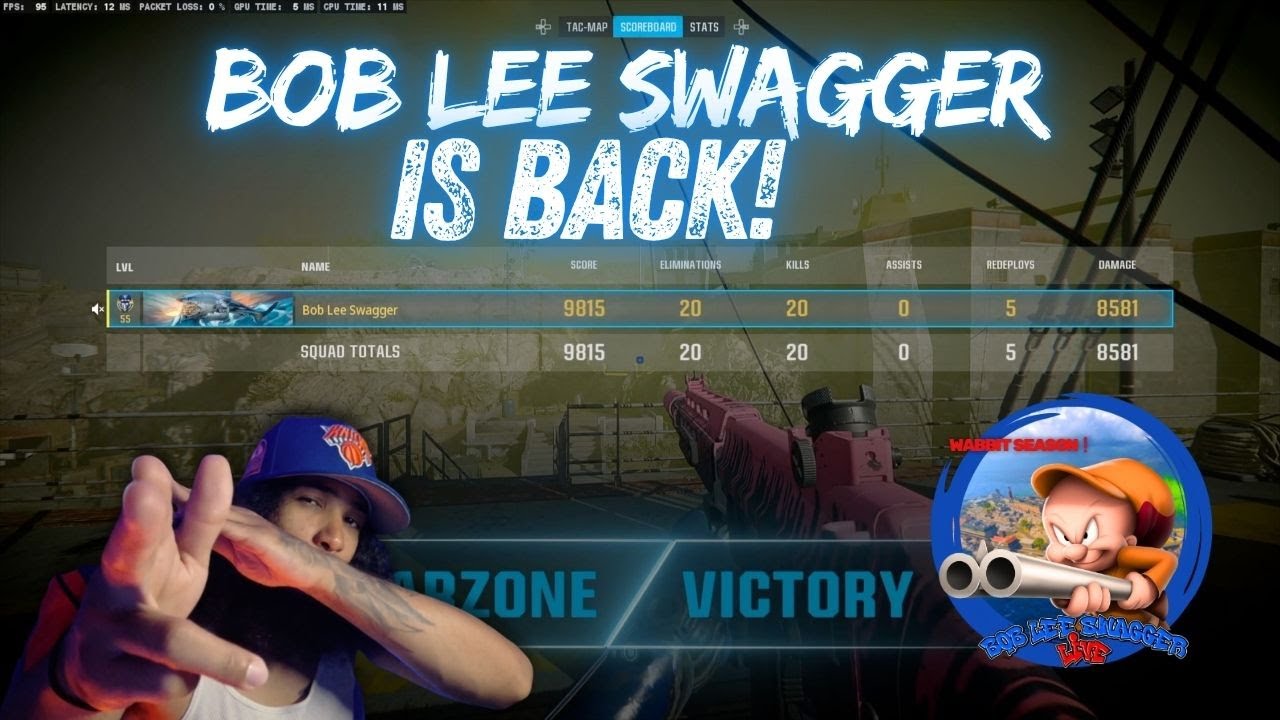 BOB LEE IS BACK❗️ SOLO VS QUADS - REBIRTH ISLAND VICTORY ❗️