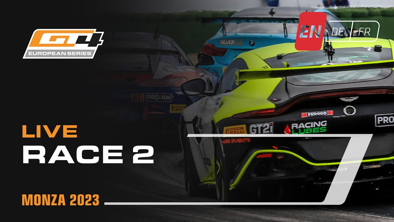 LIVE | Race 2 | Monza | GT4 European Series 2023 (English)