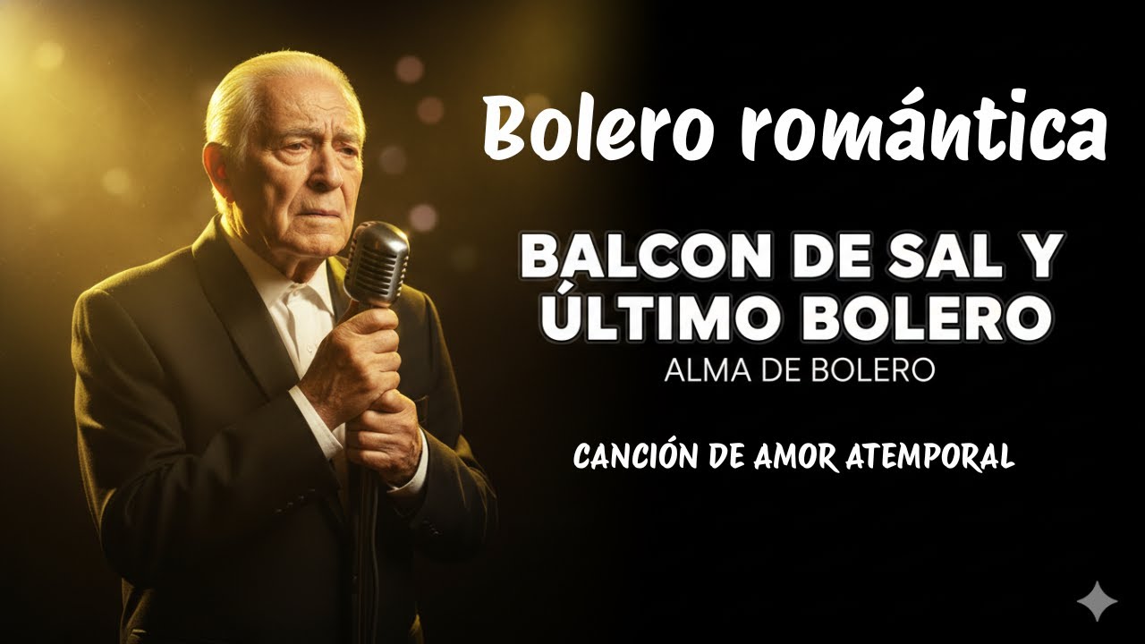 Balcón de Sal y Último Bolero, Bolero Romántico Nuevo, Voz Masculina, Letra Poética, Alma de Bolero