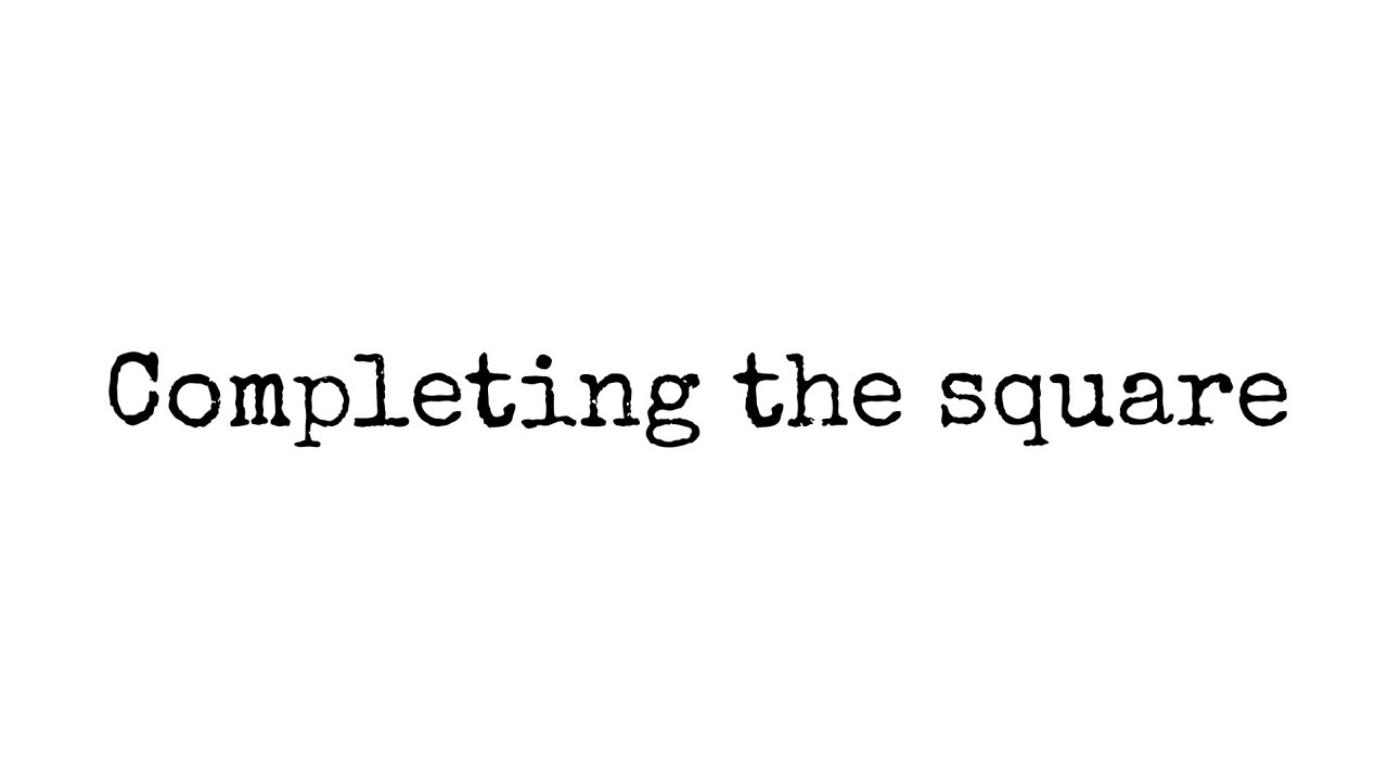 Grade 11 completing the square | (Use headsets Video Volume was too low🥲)