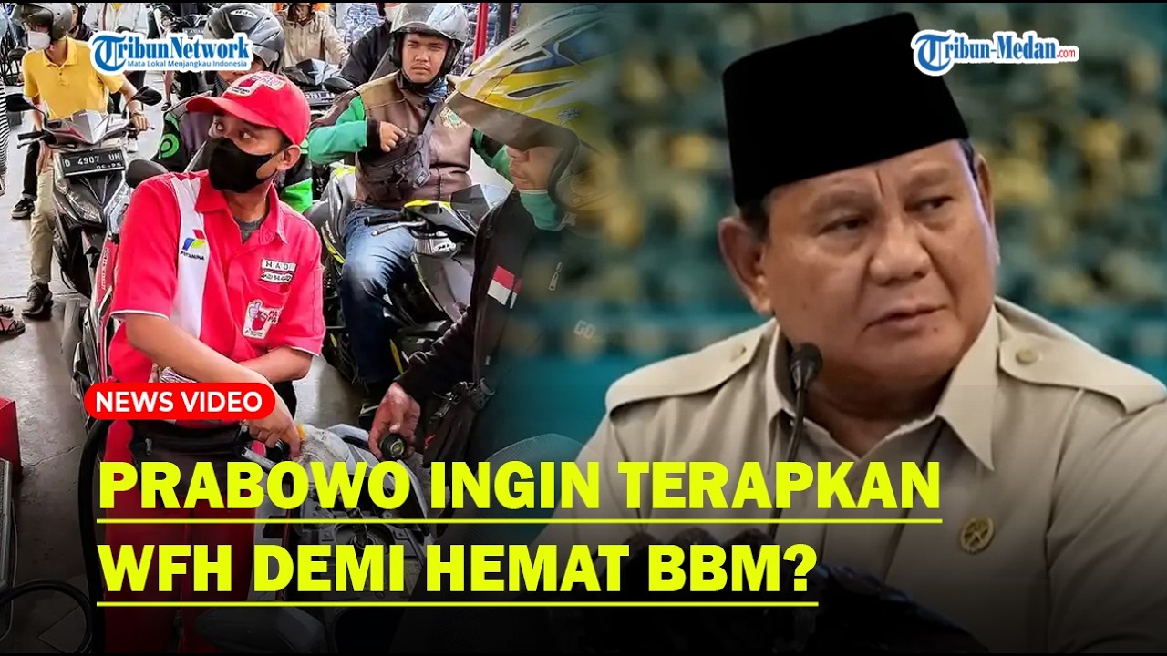 DEMI MENGHEMAT BBM! Prabowo Buka Opsi WFH di Tengah Perang AS-Israel : Harus Lakukan Penghematan
