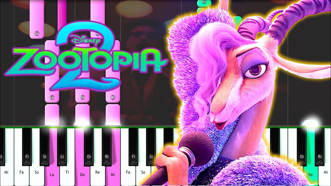 Shakira - Zoo (From Zootopia 2)   - Piano Tutorial