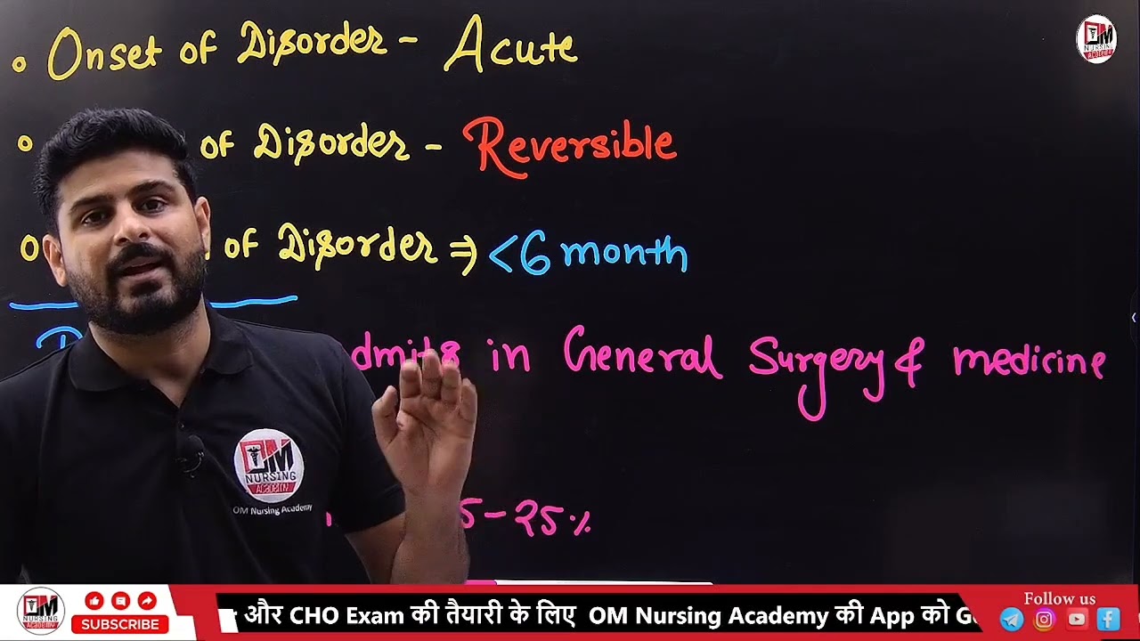 Delirium | Organic mental disorder | Psychiatry Nursing in Easy Language