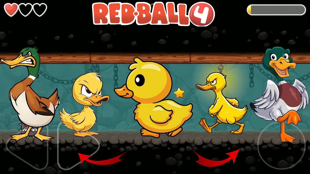 Red Ball 4 vs Duck Ball All Level Mixup Stage 9