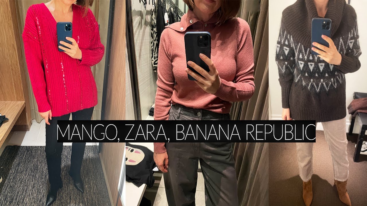 ZARA, MANGO & BANANA REPUBLIC TRY-ON HAUL / Winter 2023 New & Sale Collections