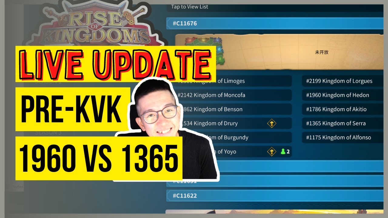 LIVE UPDATE PRE KVK JST vs 60GT | Ghany K vs Benjamin Ayubbi | Rise Of Kingdoms ROK Indonesia