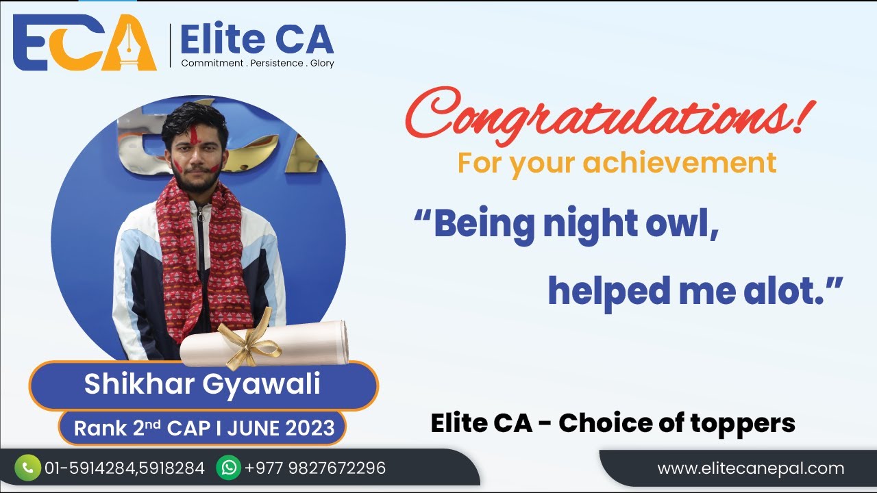 All Nepal Rank 2 CAP-I JUNE 2023  | Shikhar Gyawali | At 