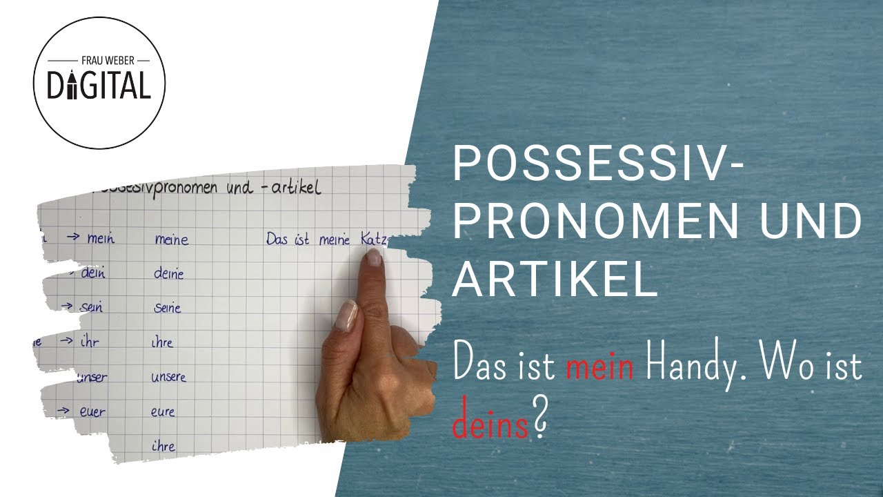Possessivpronomen und -artikel - das ist der Unterschied. an Klasse 5 (inkl. Arbeitsblatt)