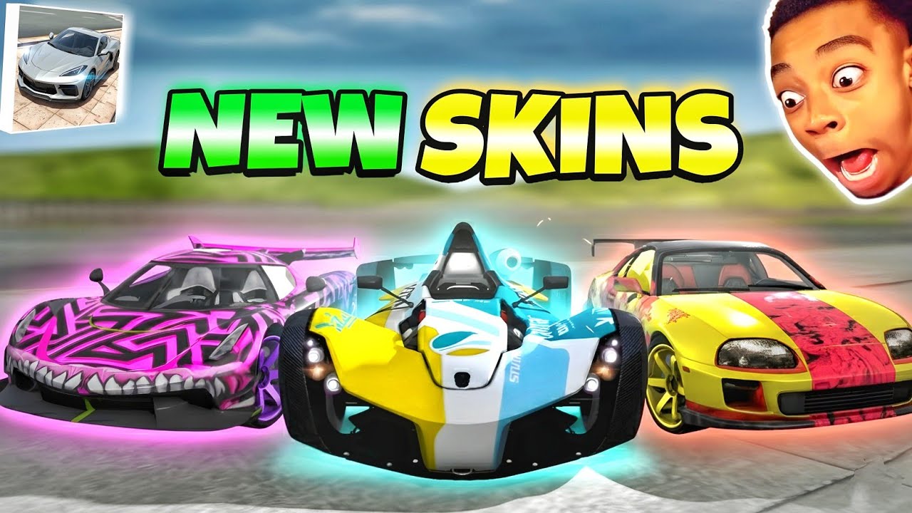 Совершенно новые скины для автомобилей😱| Новое обновление Extreme Car Driving Simulator🔥|