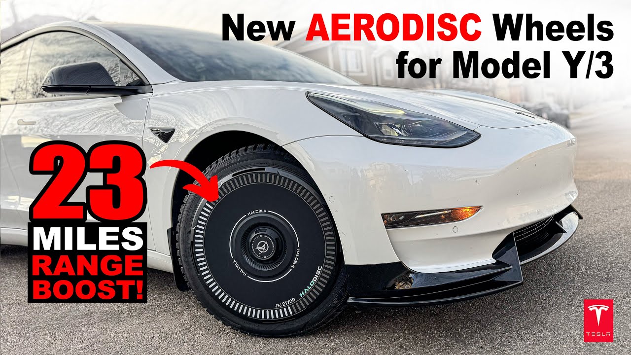 New Tesla Model Y/3 Aero Wheels with 23 Miles Range Boost! #tesla