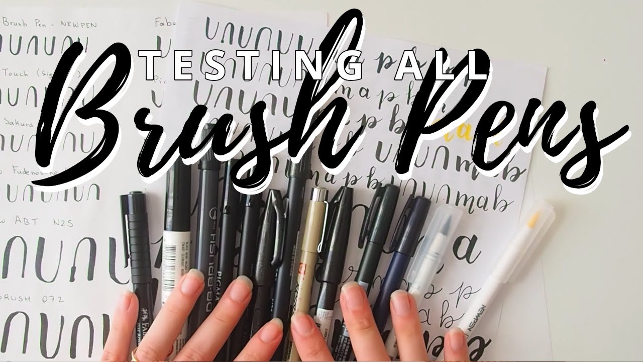 Testing all my brush pens l Best brush pens for beginners