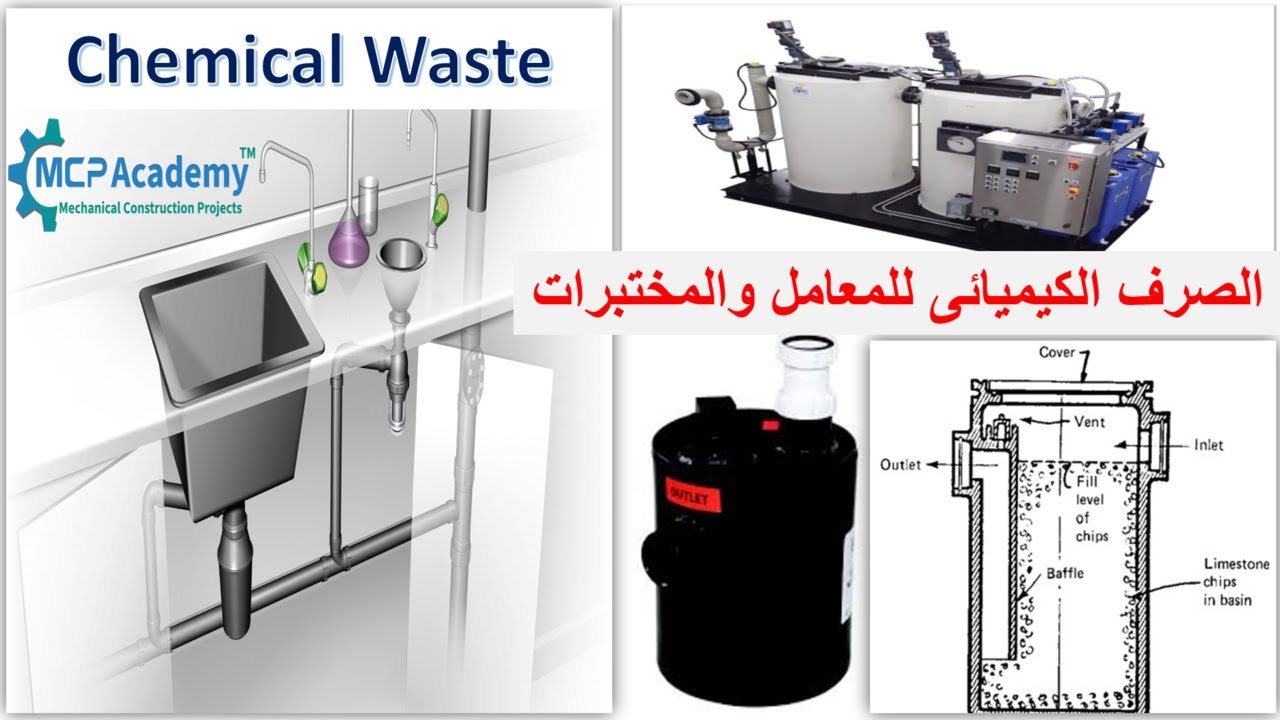 الصرف الكيميائي للمعامل والمختبراتChemical Waste , Neutralization Tank