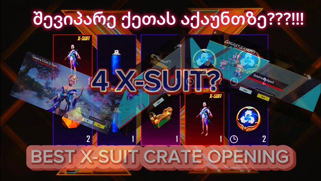 100% LUCKY X-SUIT CRATE OPENING