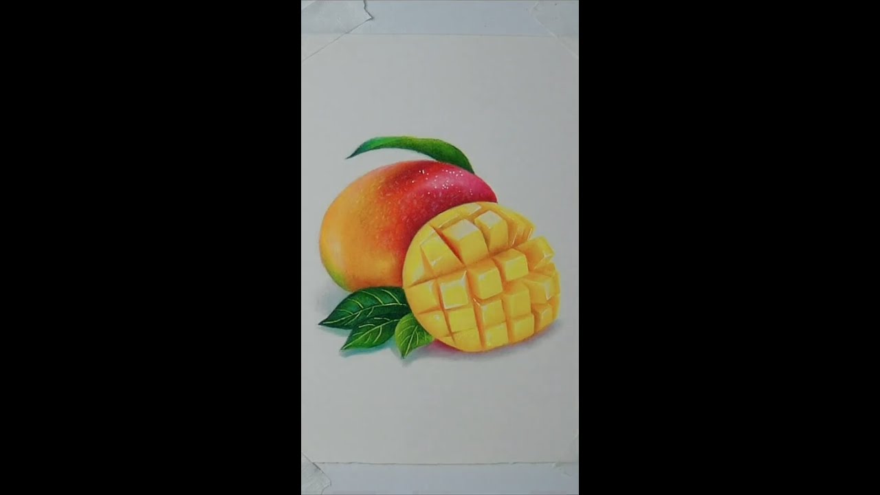 Watch Me Draw a Perfect Mango 🥭 