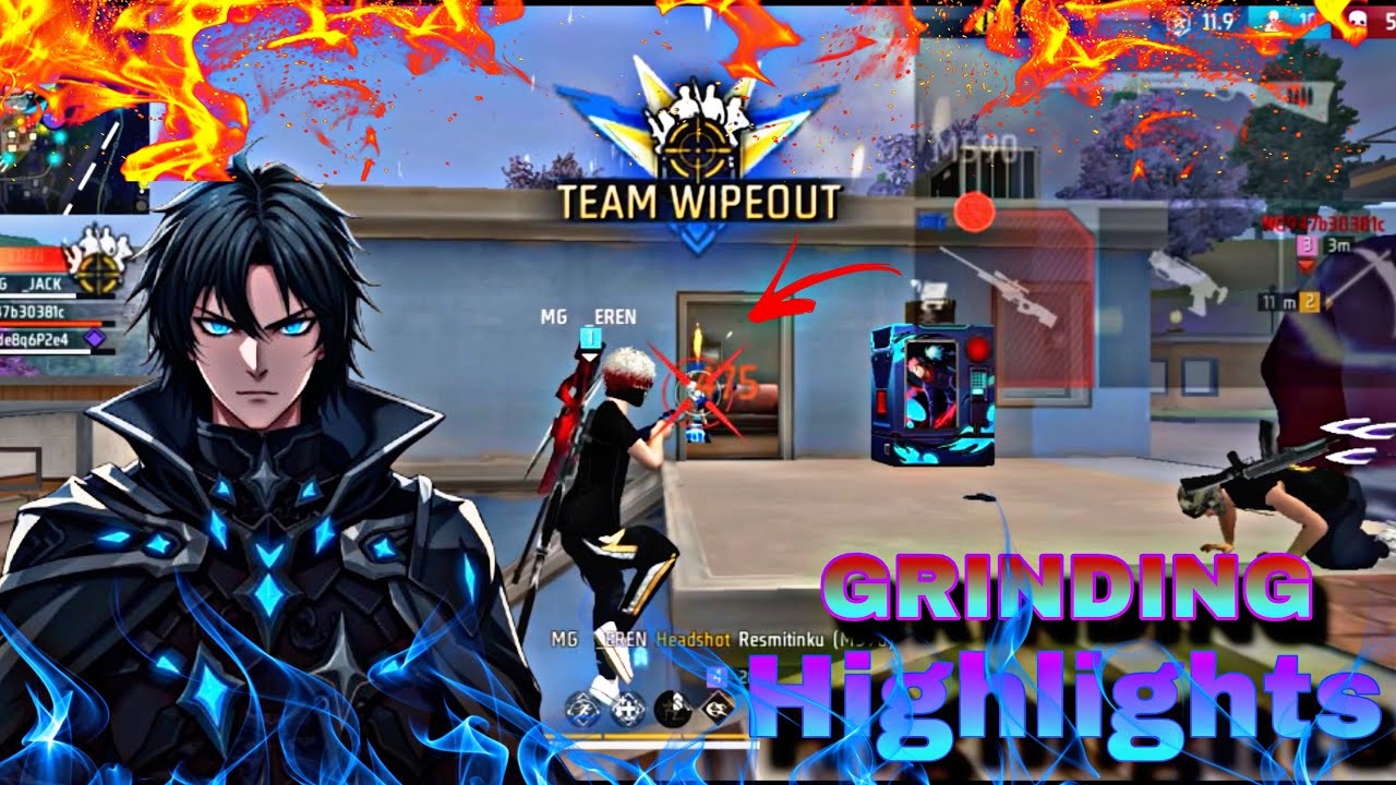 GRINDING HIGHLIGHTS🔥📈FREEFIRE MAX🥶By ERENGAMING☠️