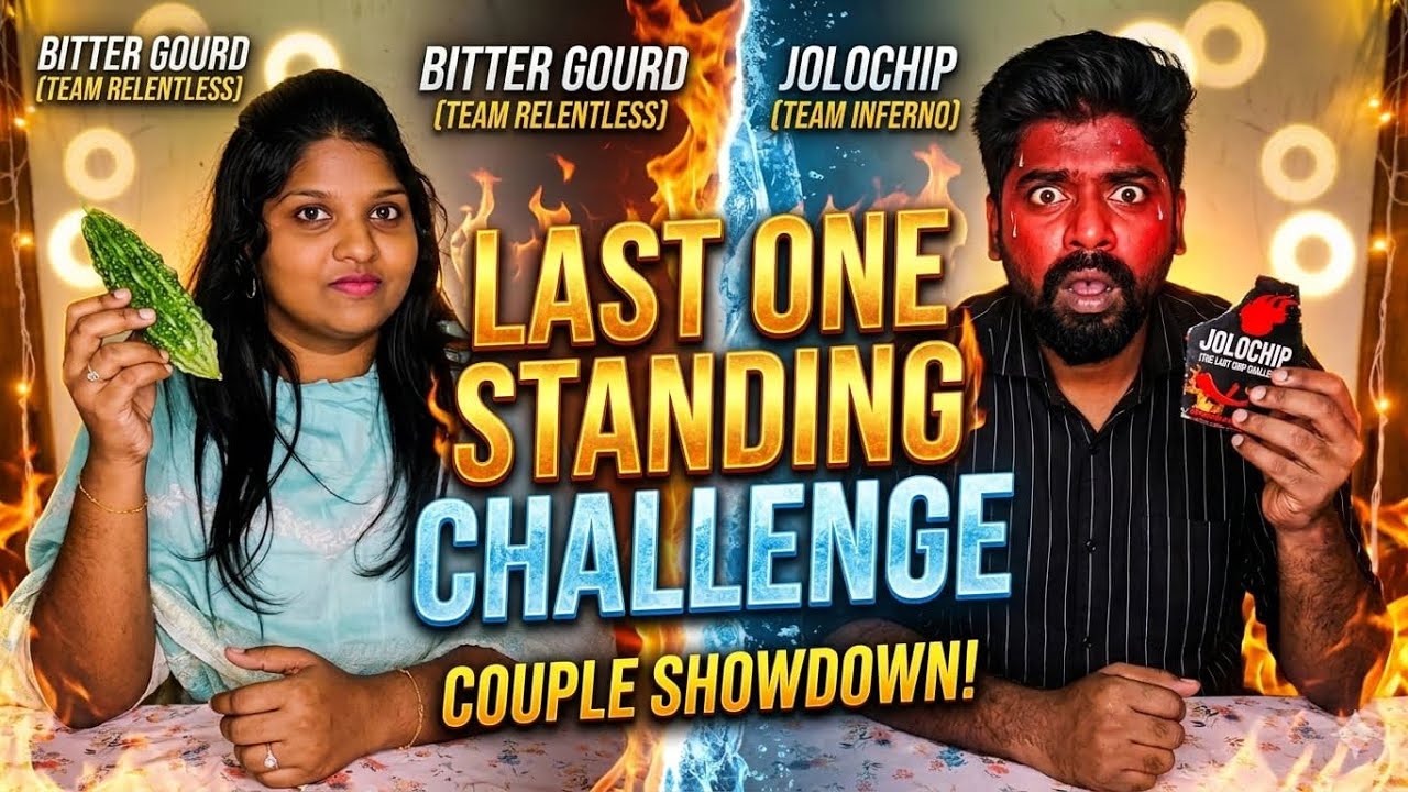 	“World’s Spiciest Chip vs Bitter Gourd Juice Challenge 😱 | Me vs My Husband”