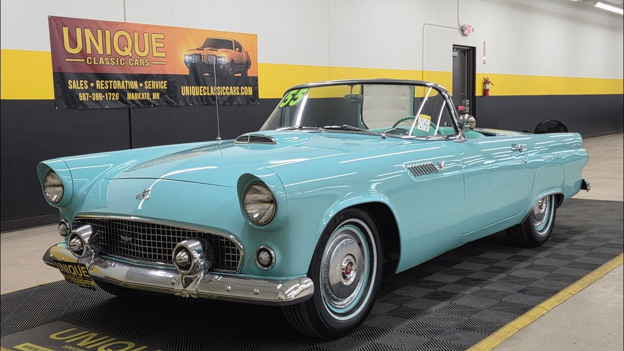 Кабриолет Ford Thunderbird 1955 года выпуска (оба верха) | Продается за 25 900 долларов.