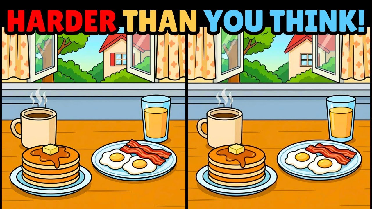Can You Find 3 Differences? 🧠 Hard Level Brain Puzzle (90 Seconds)