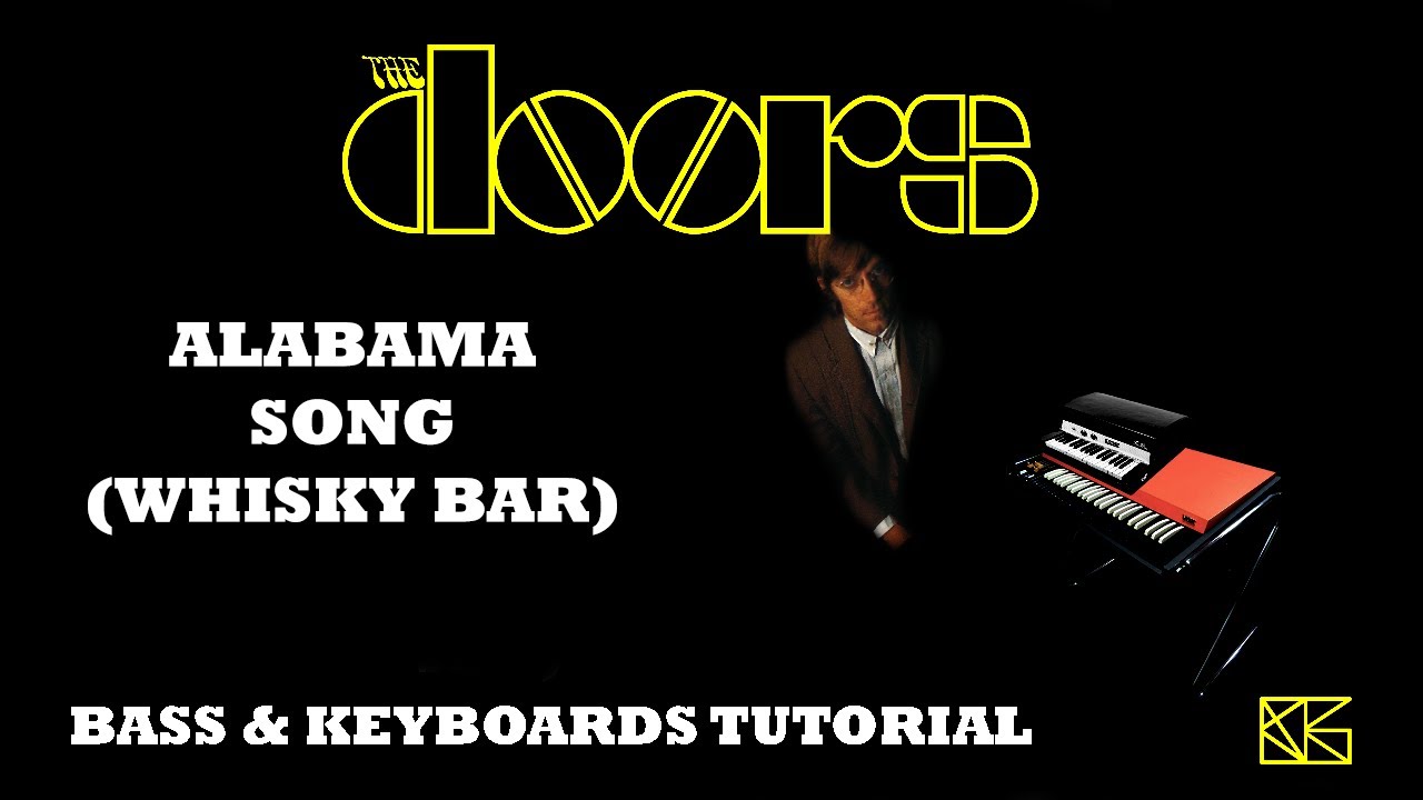 The Doors - Alabama Song (Bass & Keyboards Tutorial Synthesia)
