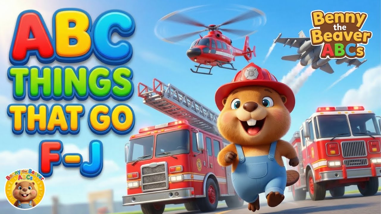 Vehicle ABCs Part 2: Learn Vehicles F-J with Benny | Benny the Beaver ABCs